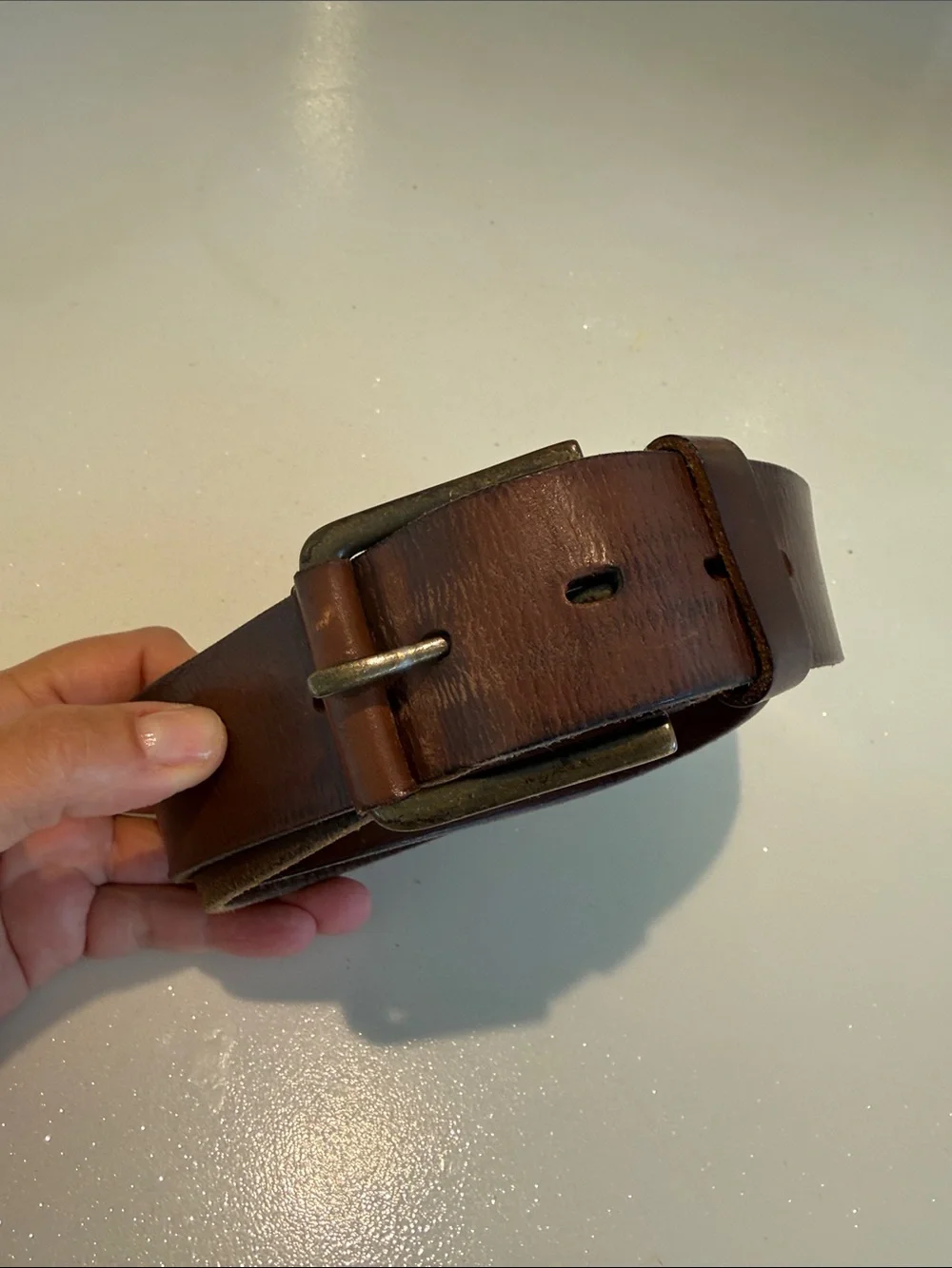 Timberlanf Classic Brown Leather Men's Belt size 40